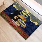 Personalised Cowboys Rugby ANZAC Day Rubber Doormat Last Post Poppy We Will Remember Them