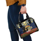Personalised Cowboys Rugby ANZAC Day Shoulder Handbag Last Post Poppy We Will Remember Them
