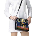 Personalised Cowboys Rugby ANZAC Day Shoulder Handbag Last Post Poppy We Will Remember Them