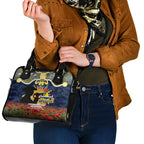 Personalised Cowboys Rugby ANZAC Day Shoulder Handbag Last Post Poppy We Will Remember Them