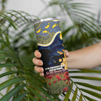 Personalised Cowboys Rugby ANZAC Day Skinny Tumbler Last Post Poppy We Will Remember Them