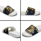 Personalised Cowboys Rugby ANZAC Day Slide Sandals Last Post Poppy We Will Remember Them
