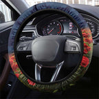 Cowboys Rugby ANZAC Day Steering Wheel Cover Last Post Poppy We Will Remember Them