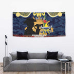 Personalised Cowboys Rugby ANZAC Day Tapestry Last Post Poppy We Will Remember Them