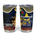 Personalised Cowboys Rugby ANZAC Day Tumbler Cup Last Post Poppy We Will Remember Them