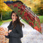 Personalised Cowboys Rugby ANZAC Day Umbrella Last Post Poppy We Will Remember Them