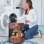 Personalised Roosters Rugby ANZAC Day Laundry Basket Last Post Poppy We Will Remember Them
