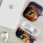 Personalised Roosters Rugby ANZAC Day AirPods Case Last Post Poppy We Will Remember Them