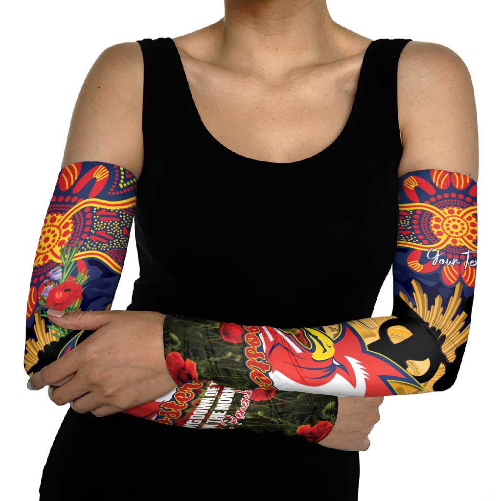 Personalised Roosters Rugby ANZAC Day Arm Sleeves Last Post Poppy We Will Remember Them