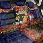 Personalised Roosters Rugby ANZAC Day Back Car Seat Cover Last Post Poppy We Will Remember Them
