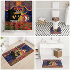 Personalised Roosters Rugby ANZAC Day Bathroom Set Last Post Poppy We Will Remember Them