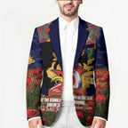 Personalised Roosters Rugby ANZAC Day Blazer Last Post Poppy We Will Remember Them