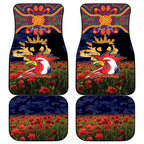 Personalised Roosters Rugby ANZAC Day Car Mats Last Post Poppy We Will Remember Them