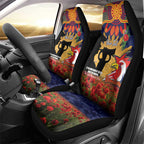 Personalised Roosters Rugby ANZAC Day Car Seat Cover Last Post Poppy We Will Remember Them