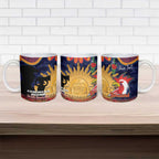 Personalised Roosters Rugby ANZAC Day Ceramic Mug Last Post Poppy We Will Remember Them