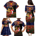 Personalised Roosters Rugby ANZAC Day Family Matching Puletasi and Hawaiian Shirt Last Post Poppy We Will Remember Them