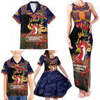 Personalised Roosters Rugby ANZAC Day Family Matching Tank Maxi Dress and Hawaiian Shirt Last Post Poppy We Will Remember Them
