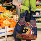 Personalised Roosters Rugby ANZAC Day Grocery Bag Last Post Poppy We Will Remember Them