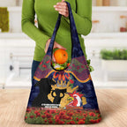Personalised Roosters Rugby ANZAC Day Grocery Bag Last Post Poppy We Will Remember Them