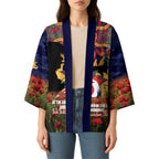 Personalised Roosters Rugby ANZAC Day Kimono Last Post Poppy We Will Remember Them