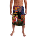 Personalised Roosters Rugby ANZAC Day Lavalava Last Post Poppy We Will Remember Them