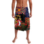 Personalised Roosters Rugby ANZAC Day Lavalava Last Post Poppy We Will Remember Them