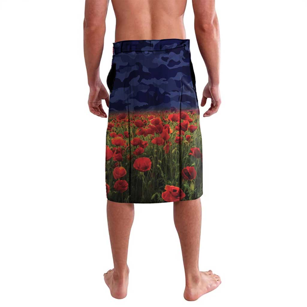 Personalised Roosters Rugby ANZAC Day Lavalava Last Post Poppy We Will Remember Them