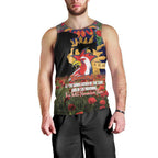 Personalised Roosters Rugby ANZAC Day Men Tank Top Last Post Poppy We Will Remember Them