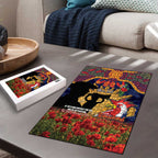 Personalised Roosters Rugby ANZAC Day Puzzle Last Post Poppy We Will Remember Them