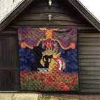 Personalised Roosters Rugby ANZAC Day Quilt Last Post Poppy We Will Remember Them