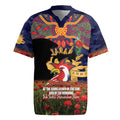 Personalised Roosters Rugby ANZAC Day Rugby Jersey Last Post Poppy We Will Remember Them