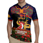 Personalised Roosters Rugby ANZAC Day Rugby Jersey Last Post Poppy We Will Remember Them