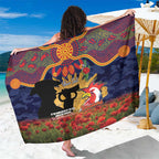 Personalised Roosters Rugby ANZAC Day Sarong Last Post Poppy We Will Remember Them