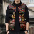 Personalised Roosters Rugby ANZAC Day Sleeveless Puffer Jacket Last Post Poppy We Will Remember Them