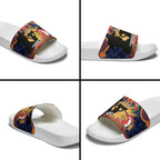 Personalised Roosters Rugby ANZAC Day Slide Sandals Last Post Poppy We Will Remember Them
