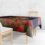 Personalised Roosters Rugby ANZAC Day Tablecloth Last Post Poppy We Will Remember Them