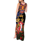 Personalised Roosters Rugby ANZAC Day Tank Maxi Dress Last Post Poppy We Will Remember Them