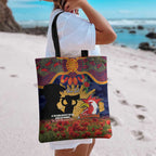 Personalised Roosters Rugby ANZAC Day Tote Bag Last Post Poppy We Will Remember Them