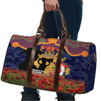 Personalised Roosters Rugby ANZAC Day Travel Bag Last Post Poppy We Will Remember Them