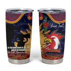 Personalised Roosters Rugby ANZAC Day Tumbler Cup Last Post Poppy We Will Remember Them
