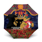 Personalised Roosters Rugby ANZAC Day Umbrella Last Post Poppy We Will Remember Them