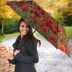 Personalised Roosters Rugby ANZAC Day Umbrella Last Post Poppy We Will Remember Them