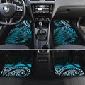 New Zealand Lizard Car Mats Silver Fern Aotearoa Maori Blue Version