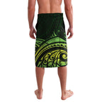 New Zealand Lizard Lavalava Silver Fern Aotearoa Maori Green Version