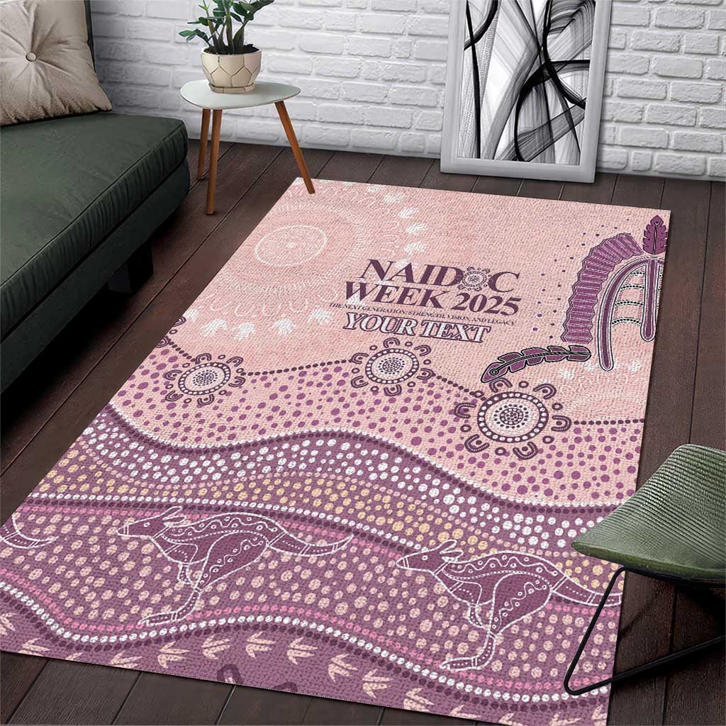 Personalised Australia NAIDOC Week Dhari Aboriginal Art Area Rug