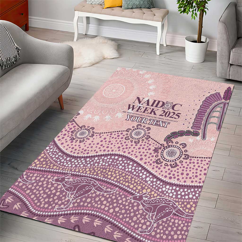 Personalised Australia NAIDOC Week Dhari Aboriginal Art Area Rug