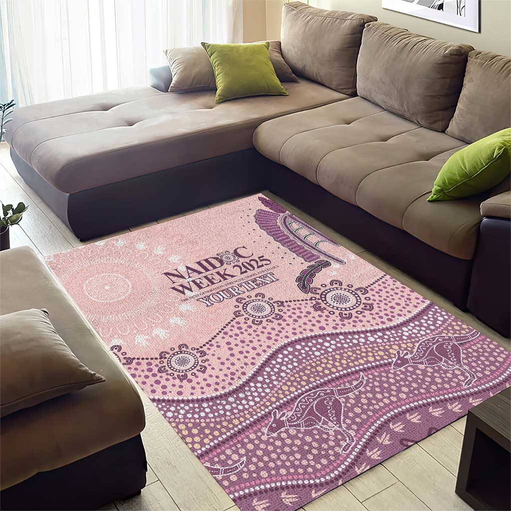 Personalised Australia NAIDOC Week Dhari Aboriginal Art Area Rug