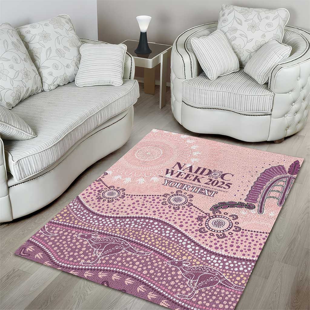 Personalised Australia NAIDOC Week Dhari Aboriginal Art Area Rug
