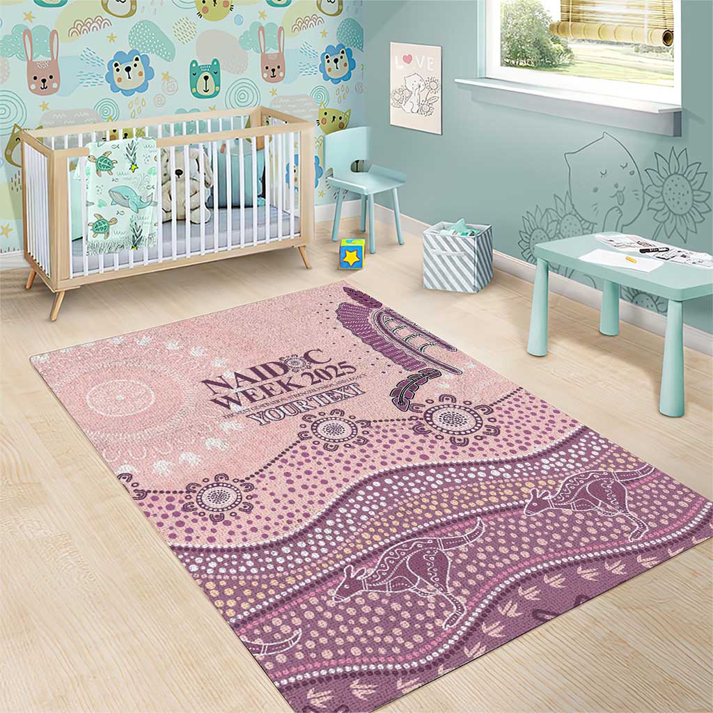 Personalised Australia NAIDOC Week Dhari Aboriginal Art Area Rug