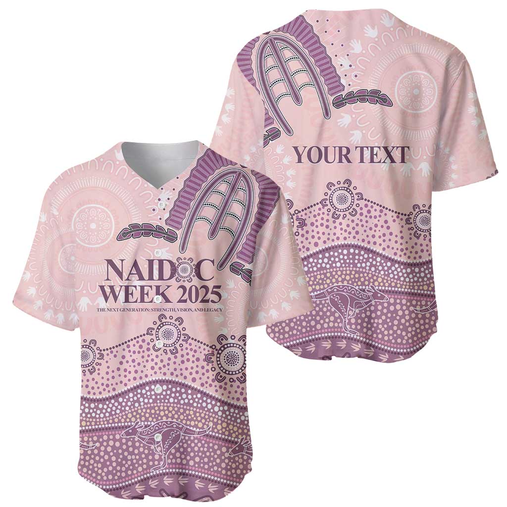Personalised Australia NAIDOC Week Dhari Aboriginal Art Baseball Jersey